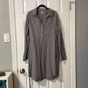 Gap grey utilitarian dress with fabric belt (L)